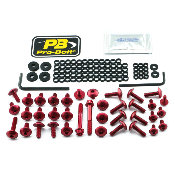 Fairing Bolt Kit For Yamaha Red, 1, nordicamoto.ro
