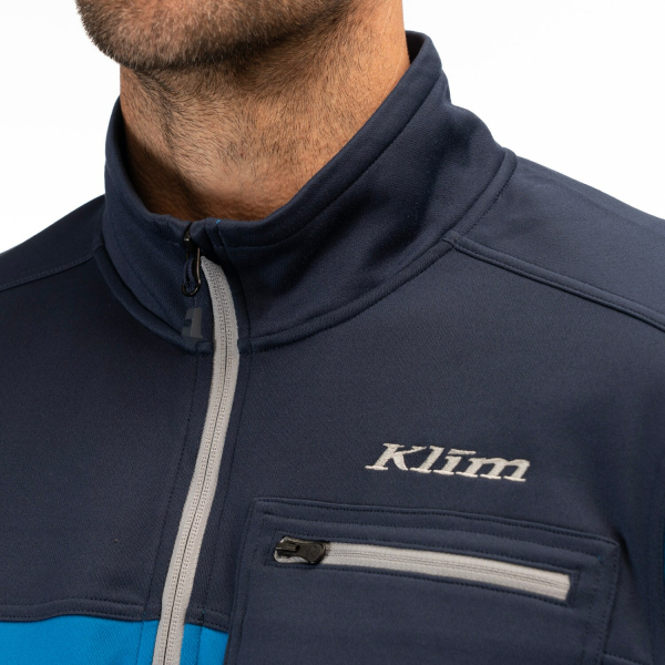 Pulover Klim Glacier 1/4 Zip Mid Layer Black-2