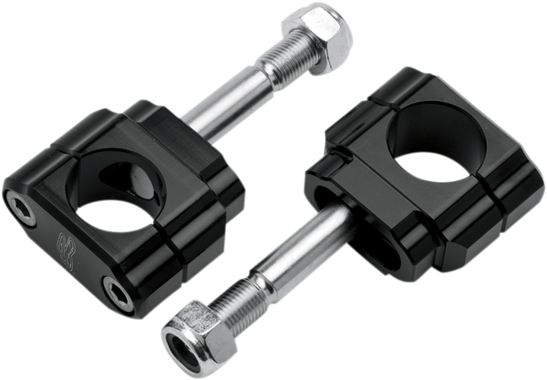 Rubber-mounted Handlebar Clamp Black, 1, nordicamoto.ro