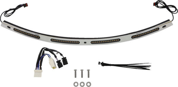 Genesis® 4 Dynamic Led Batwing Windshield Trim Chrome, 2, nordicamoto.ro