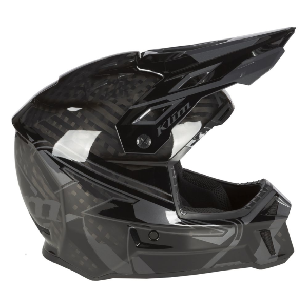 F3 Carbon Pro Helmet ECE Thrashed Electric Blue Lemonade - Metallic Silver-3