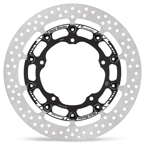Halo Series T-floater Brake Rotor Black, Stainless Steel-1