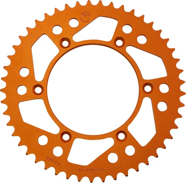 MOOSE RACING Rear Aluminum Sprocket Orange 