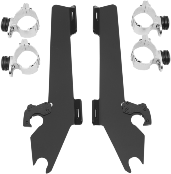 Fats/slim Windshield Trigger-lock Complete Mount Kit Black, 1, nordicamoto.ro
