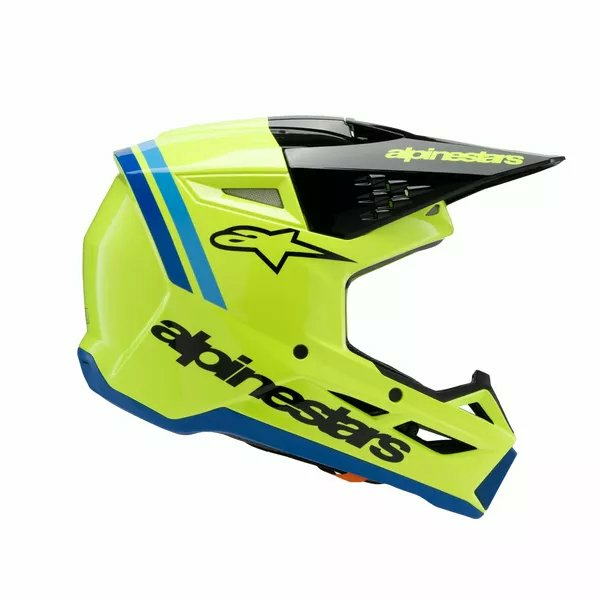 Casca Copii Alpinestars S-Mm3 Radium Black/Blue/Yellow-2