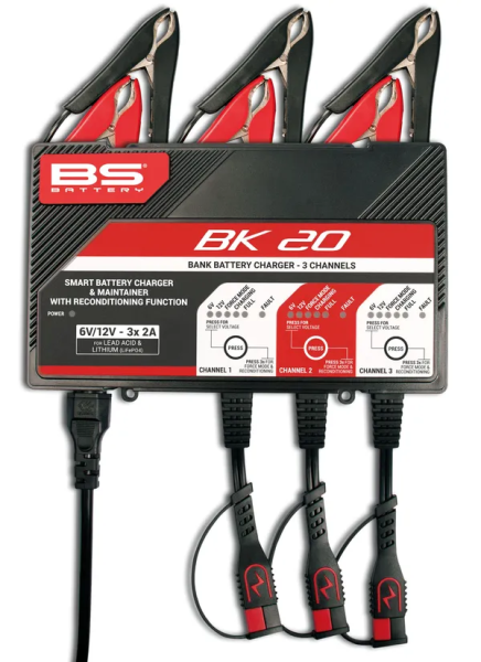 Smart Bank Battery Charger And Maintainer With Reconditioning Function Black, Red-2