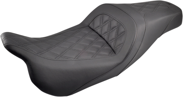 Slim Lattice Stitched Seat Black, 2, nordicamoto.ro