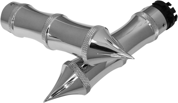 Custom Grips Silver, 1, nordicamoto.ro