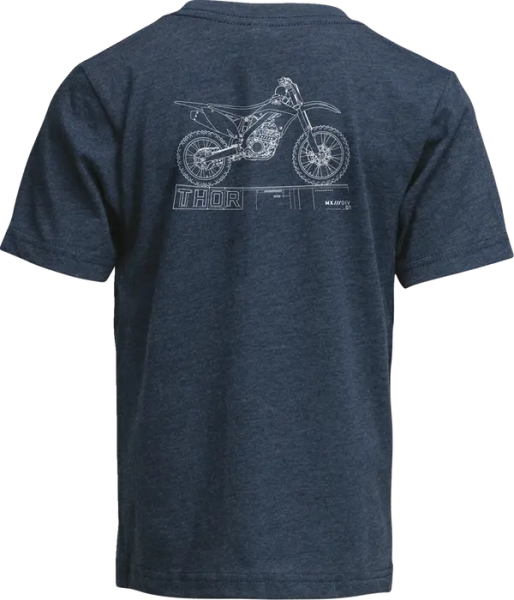 Youth Blueprint T-shirt Blue -1