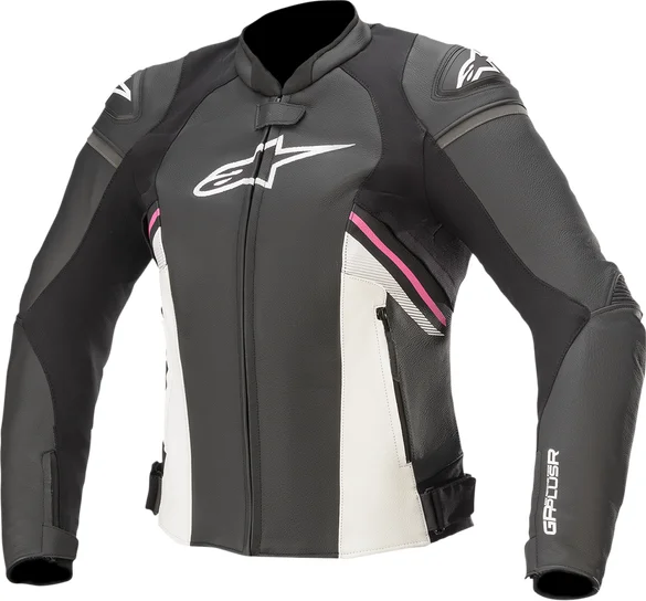Women's Stella Gp Plus R V3 Leather Riding Jacket Black-2