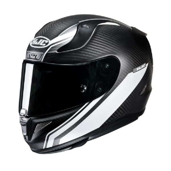 Casca HJC RPHA 11 Carbon Litt Negru Alb S, 1, nordicamoto.ro
