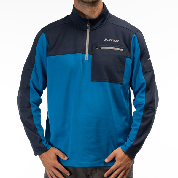 Pulover Klim Glacier 1/4 Zip Mid Layer Black-5