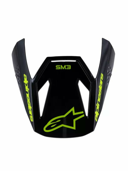 Viziera Casca Copii Alpinestars Sm3 Radium Black/Yellow