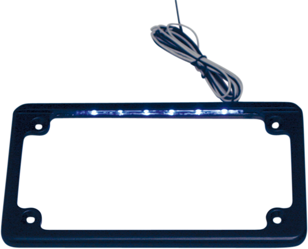 Led License Plate Frame White, 1, nordicamoto.ro
