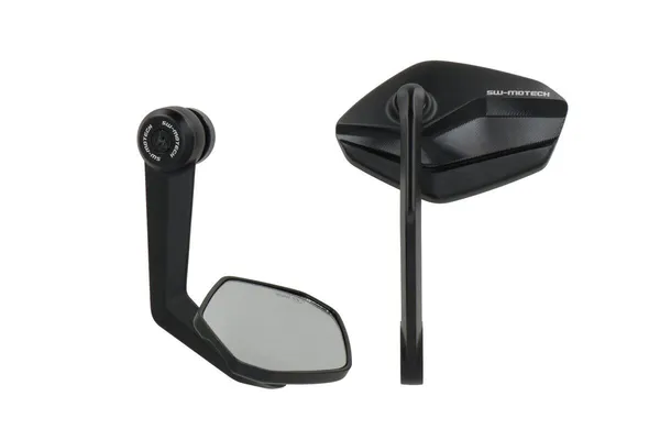 Bar End Mirrors Anodized Black -0