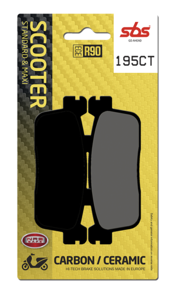 Ct Scooter Carbon Tech Organic Brake Pads, 2, nordicamoto.ro