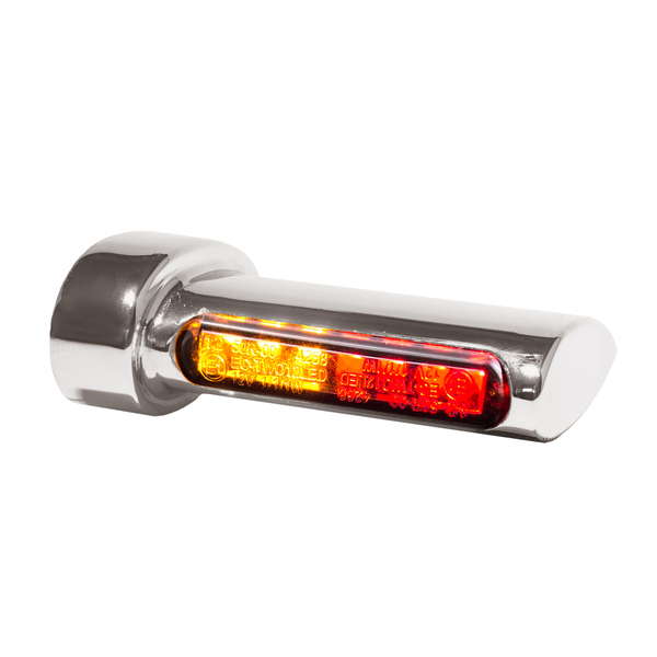 Winglets Led Turn Signals Natural, Chrome, 1, nordicamoto.ro