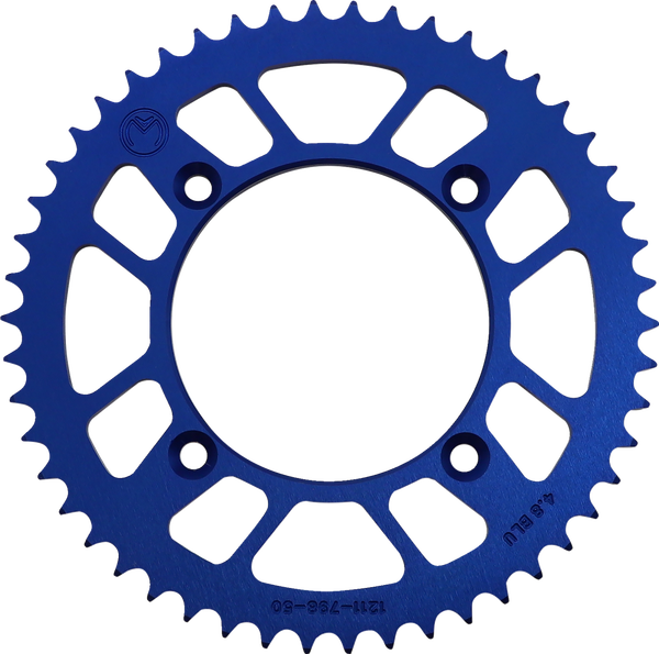 MOOSE RACING Rear Aluminum Sprocket Blue, 3, nordicamoto.ro