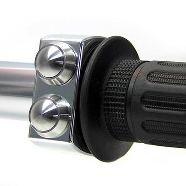 Mo-switch Push-button Housing Black, Polished, Stainless Steel, 1, nordicamoto.ro