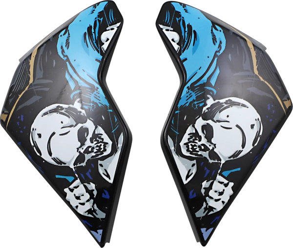 Airflite Side Plates - 4 Horsemen - Blue Blue ONE SIZE, 1, nordicamoto.ro