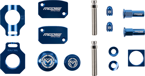 MOOSE RACING Bling Pack Kit Blue, Anodized, 1, nordicamoto.ro