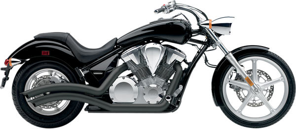 Speedster Swept Exhaust System Black, 1, nordicamoto.ro