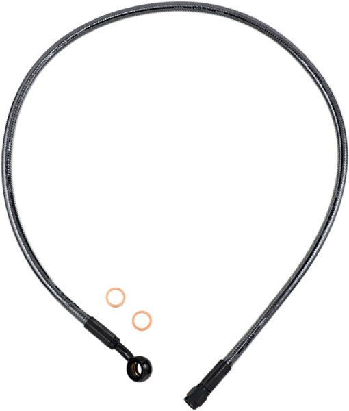 Braided Front Brake Line Black, Black Pearl Oversize [+203 mm (8'')], 1, nordicamoto.ro