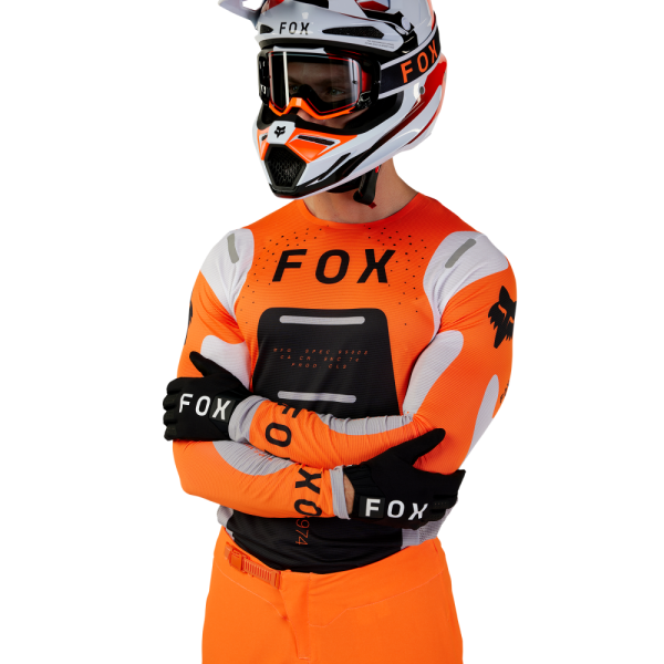 Tricou Moto Fox Flexair Magnetic Portocaliu Fluo-1