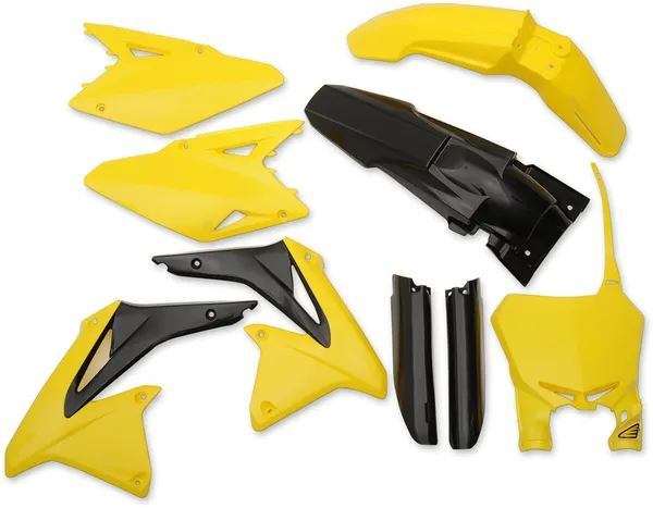 Powerflow Complete Body Kit Black, Yellow, 1, nordicamoto.ro
