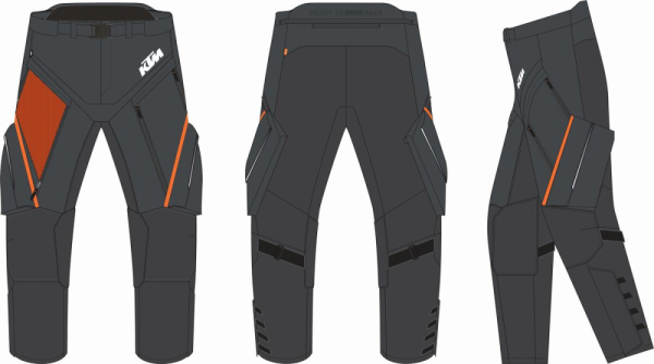 Pantaloni KTM Terra Adventure PRO Grey/Orange-1