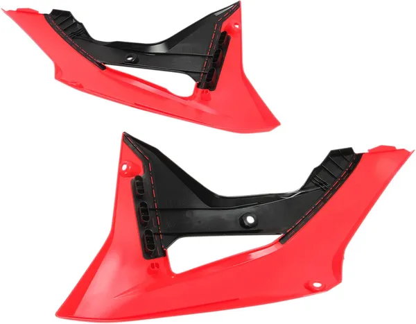 Replacement Radiator Shrouds Black, Red-0