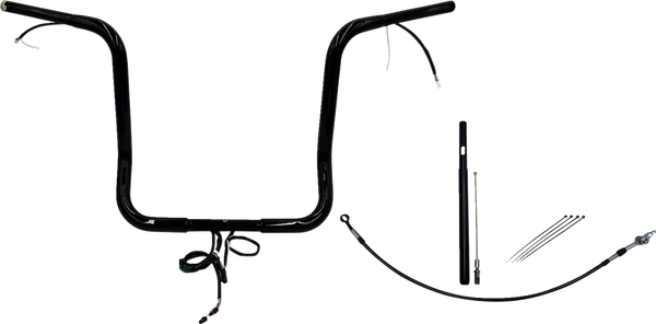 Plug & Play Ez Install 1-1/4(r) Round Top Handlebar Kit Black, 2, nordicamoto.ro