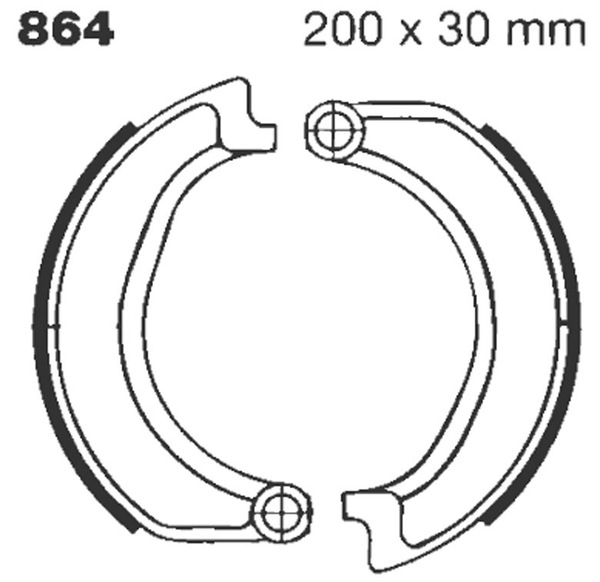 Standard Brake Shoes, 1, nordicamoto.ro