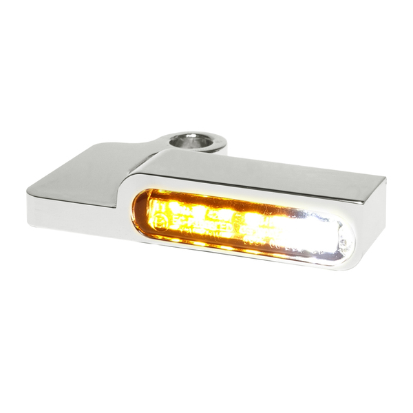 Led Handlebar Turn Signals Natural, Chrome, 1, nordicamoto.ro