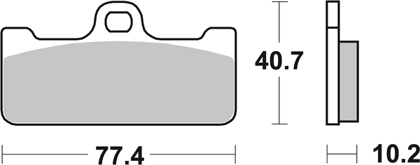 Ds Racing Dual Sintered Brake Pads, 2, nordicamoto.ro