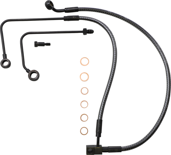 Karbonfibr Lower Brake Line Silver, Carbon Fiber, Karbonfibr Standard, 1, nordicamoto.ro