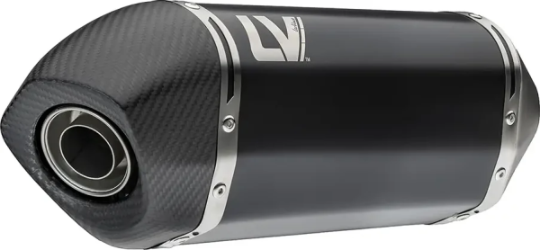 Tobă de eșapament LeoVince LV-14 Black Edition Slip-On pentru Triumph Tiger 1200, 1, nordicamoto.ro