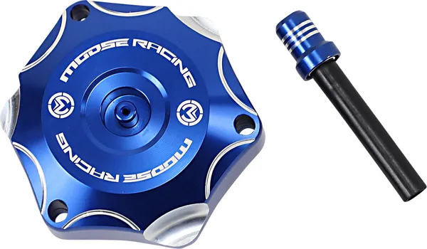 MOOSE RACING Aluminum Gas Cap Blue 