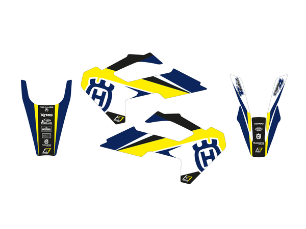 Dream 4 Graphics Kit Blue, White, Yellow, 1, nordicamoto.ro