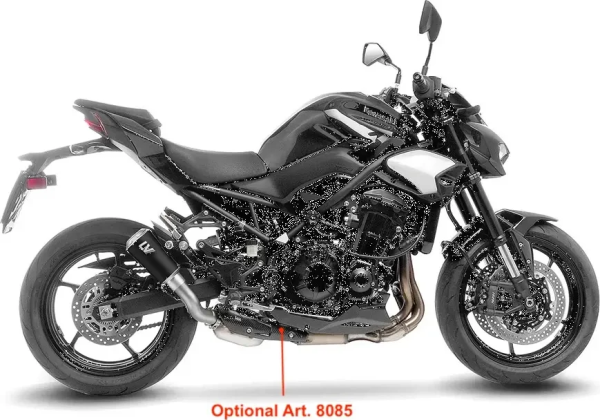 Tobă de eșapament LeoVince LV-10 Black Edition Slip-On pentru Kawasaki Z900, 4, nordicamoto.ro