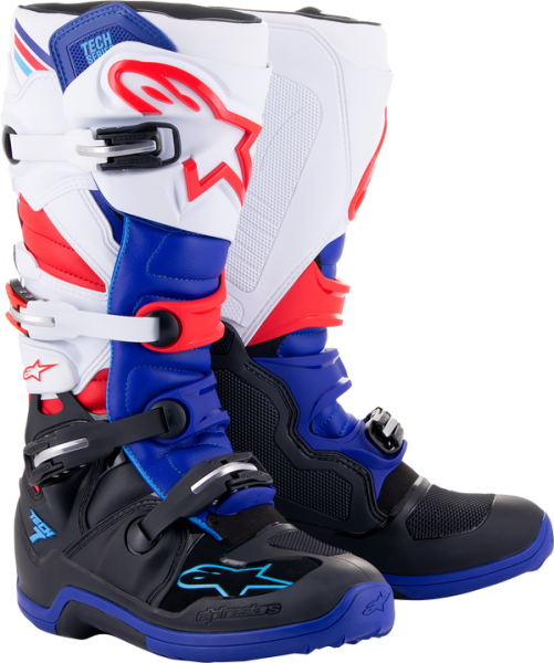 Cizme Alpinestars Tech 7 White/Red/Blue/Black-2