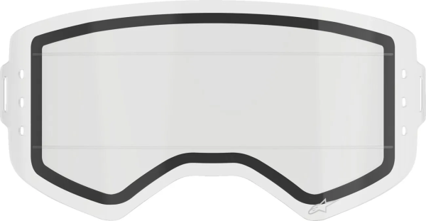 Lentilă Dublă Alpinestars Supertech Wide Vision Roll-Off Clear
