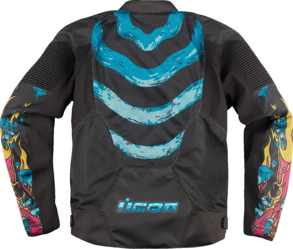 Geaca textila Icon Overlord3 Mesh Munchies Blue/Black 3XL, 2, nordicamoto.ro