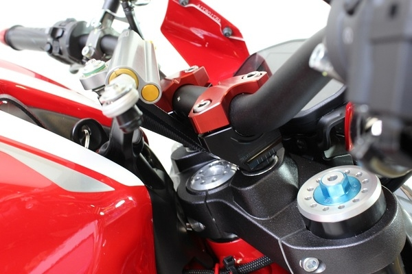 2d.gt Handlebar Risers Black, Red, 1, nordicamoto.ro