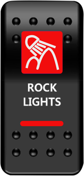 Rocker Switch Black, Red, White 