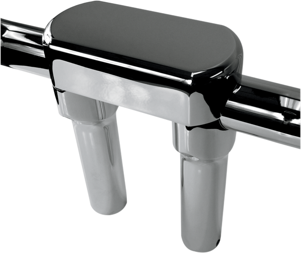 Handlebar Riser & Top Clamp Kit Silver, 1, nordicamoto.ro