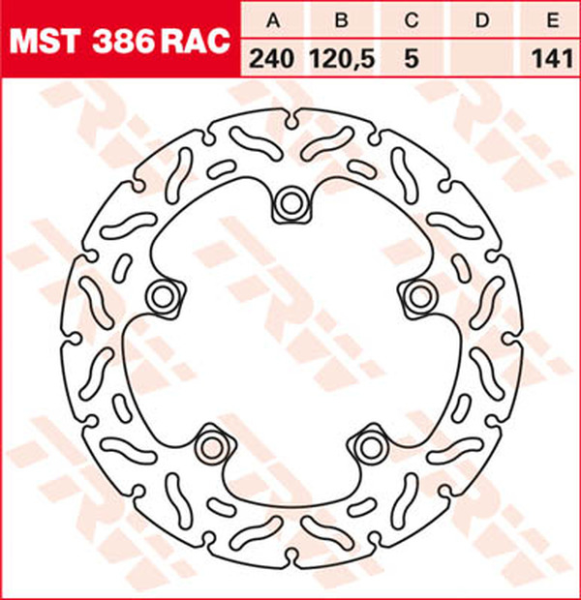 Brake Rotor Non-floating Rac-design, 1, nordicamoto.ro