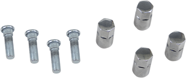 MOOSE RACING Wheel Stud-nut Kit Silver -0