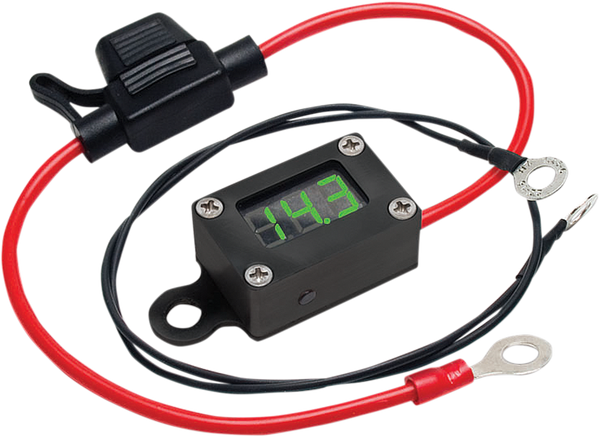 Onboard Diagnostic Voltmeter Black, Red, 2, nordicamoto.ro