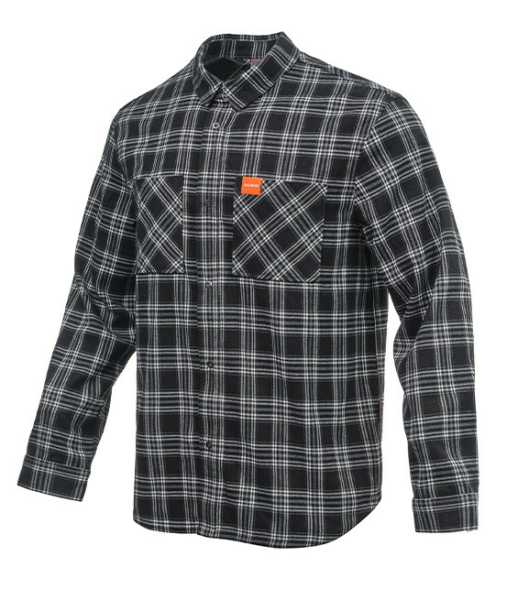 CĂMAȘĂ CASUAL ÎN CAROURI CFMOTO – NEGRU / ALB, 4, nordicamoto.ro